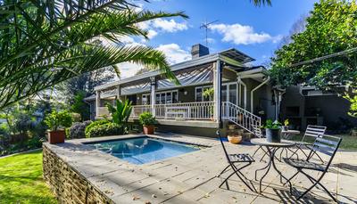 16 Olympus Street — Pool and covered patio